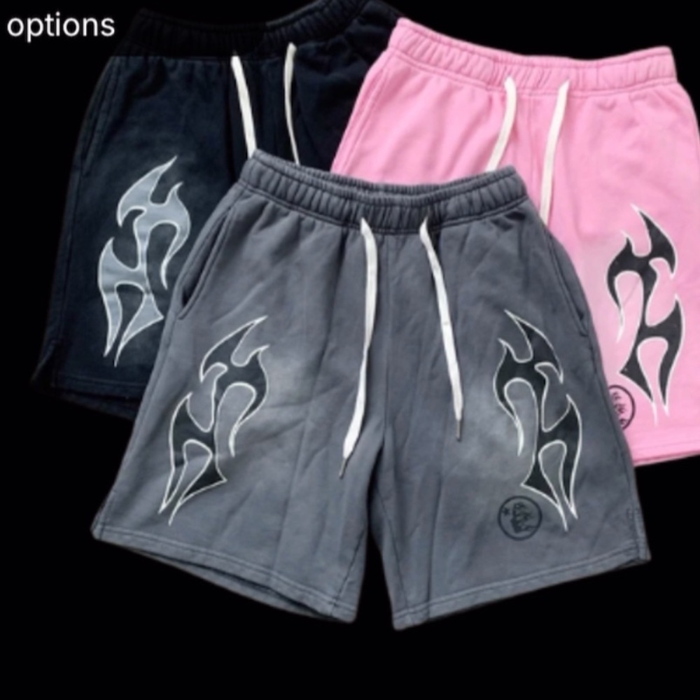 Stylish Men's Hellstar Shorts - Black, Gray, Pink